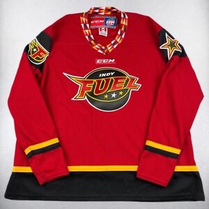 CCM Indy Fuel Hockey Jersey Womens XXL Red ECHL Licensed Canada Made